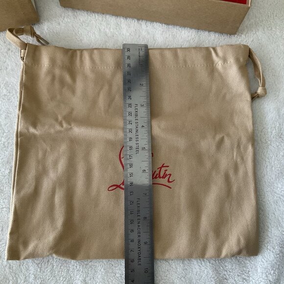Christian Louboutin Wallet Box 9x6 And Drawstring Duster Bag 10.5 X 9.5” - Picture 10 of 10